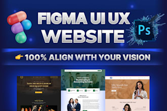 design modern website mockups figma website UI UX design with 2 concepts