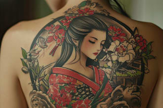 personalized japanese tattoo design services