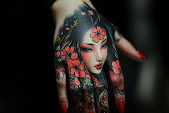 made your japanese custom tattoo design and illustration