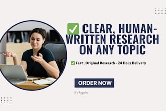 research and write on any topic within 24 hours