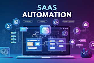 create ai saas app, ai chatbot, ai software, and smart saas automation solutions