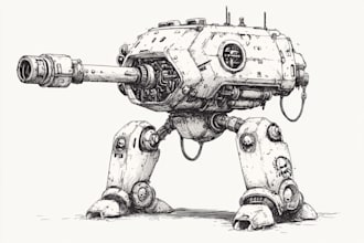 draw a warhammer illustration
