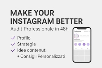 do a complet audit of your instagram homepage