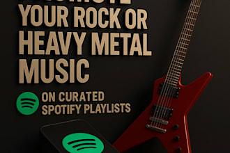 promote your rock or heavy metal music on curated spotify playlists