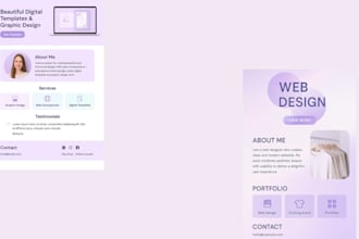 design a responsive website layout for business or personal use