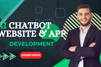 develop ai mobile app ai website and ai saas app chatbot ai software for you