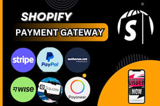 integrate and verify paypal, stripe, square and wise on your shopify store