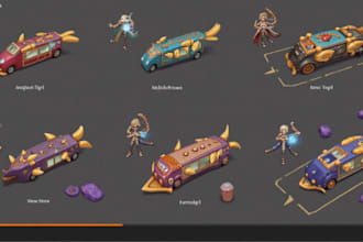 high quality pixel art sprites, unity 3d game art design, background for games