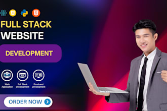 do custom website development as full stack developer frontend backend developer
