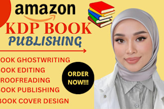 edit format and publish your kindle ebook on amazon KDP