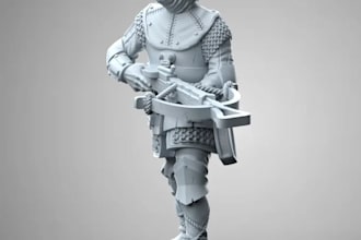 create 3d miniature for wargames and ttrpgs with resin painting