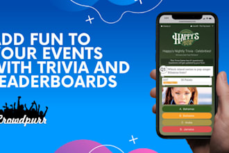 create trivia quiz app with customizable question set and leaderboard