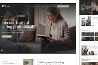 build squarespace mental health counselling physiotherapy psyschology website
