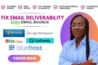 fix email deliverability issues spf dkim dmarc dns imap smtp mx bimi stop spam