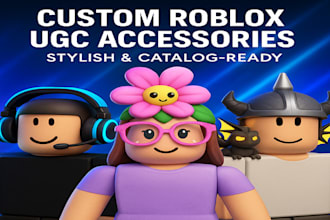 design high quality roblox ugc wearable accessories for your avatar