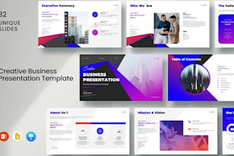 design business powerpoint presentation google slides canva sales presentation