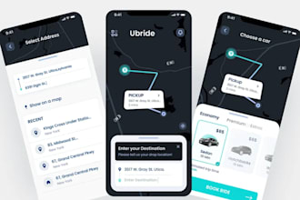 build taxi app bus app educational course flight car rental app travel app