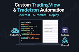 write or modify tradingview pine script strategies  and tradetron support