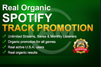 promote your spotify track to real active listeners