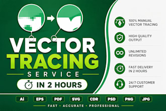 vector trace logo and convert image to vector art