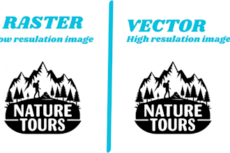 create a clean vector version of your logo or image