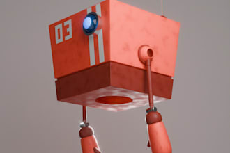 create a unique stylized 3d character for your game or animation