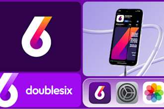 design a stunning mobile app icon or modern app logo for ios and android