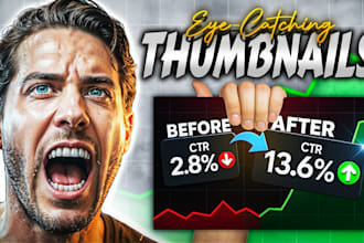 design clickbait ai youtube thumbnails built for CTR boost