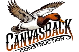 design a mascot duck logo for your duck hunter club