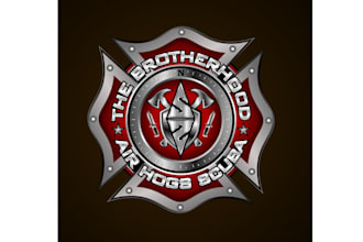 make best quality public safety and tech diver badass logo