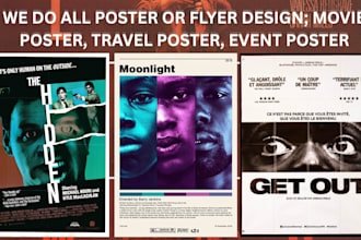do movie poster film poster concert and travel poster game poster music design