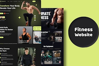 build yoga website gym website fitness website workout website gym logo via wp