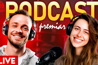 design viral thumbnails for podcasts, health, cars, food, and true crime videos