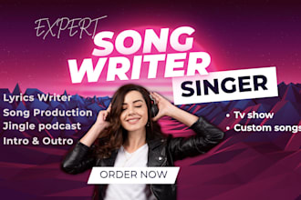 create jingle, podcast, tv show, radio jingle, intro, theme song or parody
