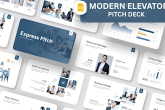 design modern elevator investor ready pitch deck glideup fundraising