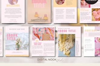 editable canva ebook design lead magnet design cover pdf workbook academic book