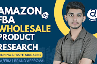 provide profitable amazon fba wholesale product research and sourcing