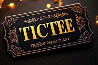 design elegant ticket, raffle ticket or event ticket, stunning tickets, cards