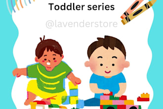 design custom educational worksheet and story books for kids