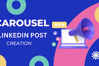design high engagement linkedin carousel ai written for your brand
