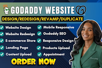 design godaddy website redesign godaddy website fix godaddy business website