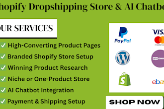 build a profitable shopify dropshipping store with ai chatbot integration
