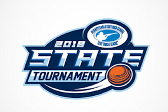 design elegant shooting sport tournament logo