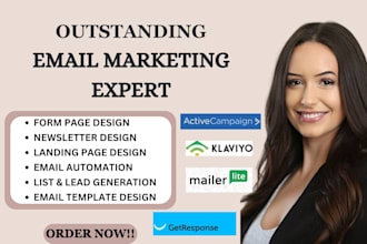 do mailchimp email, email automation,marketing campaign, email newsletter design