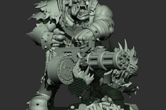 sculpt 3d models and characters for 3d printing action figure and toys in blend