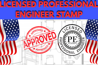draw, stamp architectural engineering drawings for permit across the us