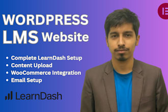 build a professional wordpress lms website using learndash