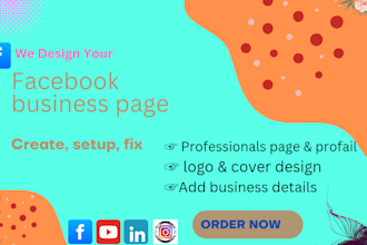 create your facebook business page setup