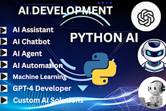 build python ai, ai chatbot, ai assistant, ai agent, ai automation, ml, rag, llm