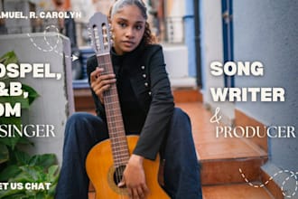 be your female gospel singer, jingle vocalist, songwriter and music producer